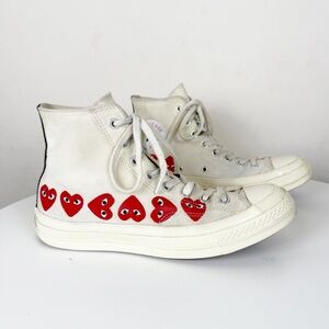 Comme des Garçons Play x Converse Hi Top Multi Heart Sneaker